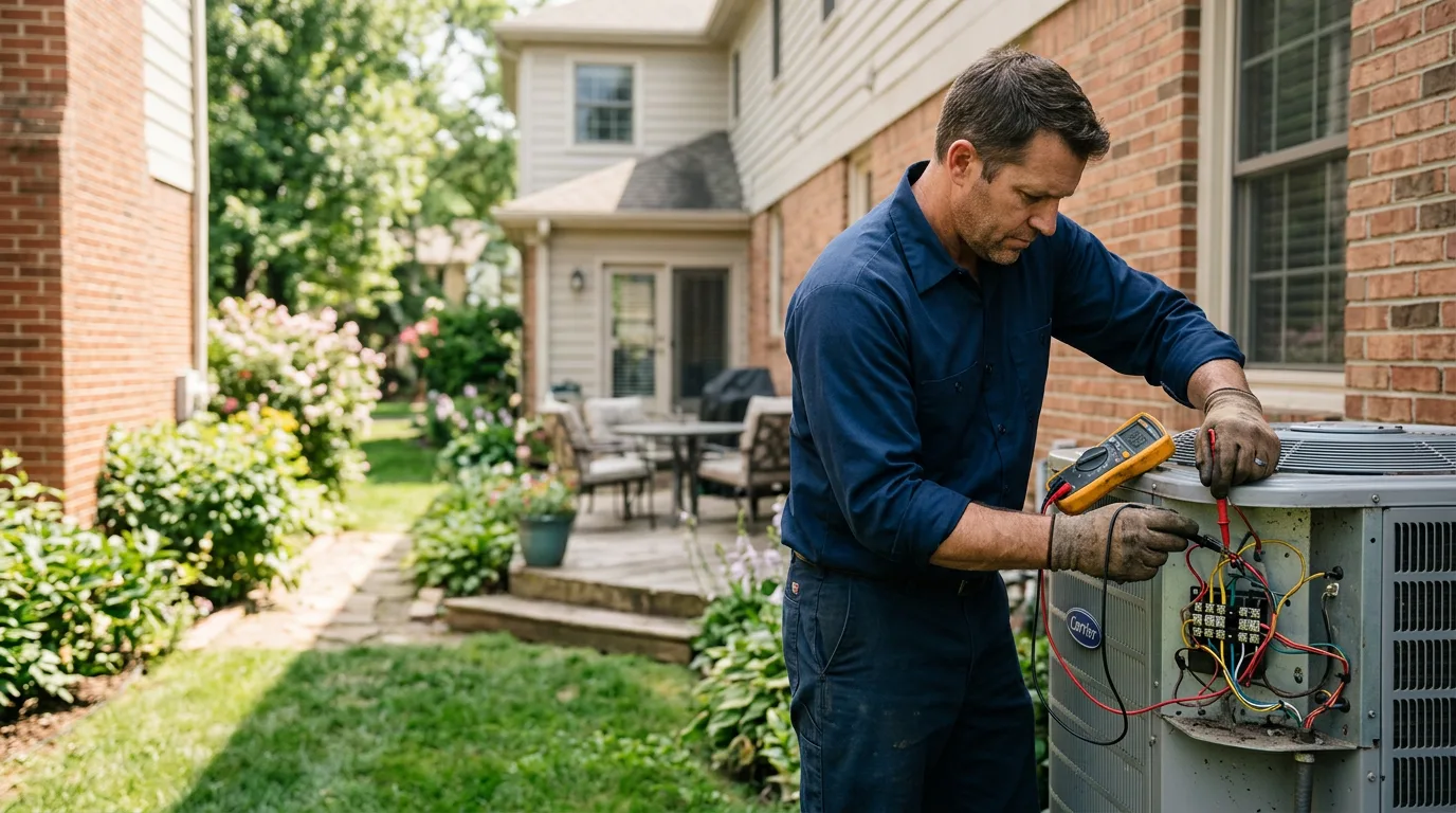 HVAC technician working near Macy, IN